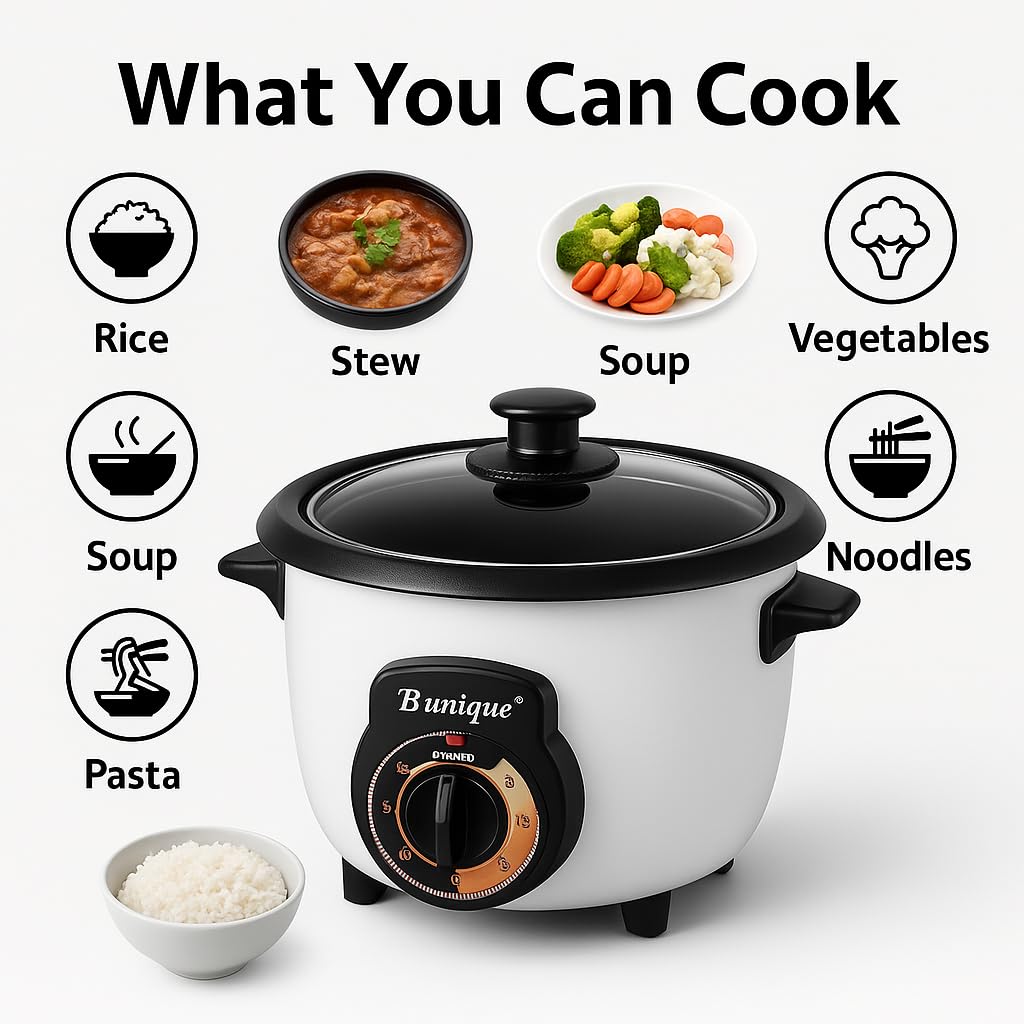 Persian Rice Cooker by B Unique | Non-Stick | Auto Keep Warm | 5/10/16 Cup Sizes (16 Cups)