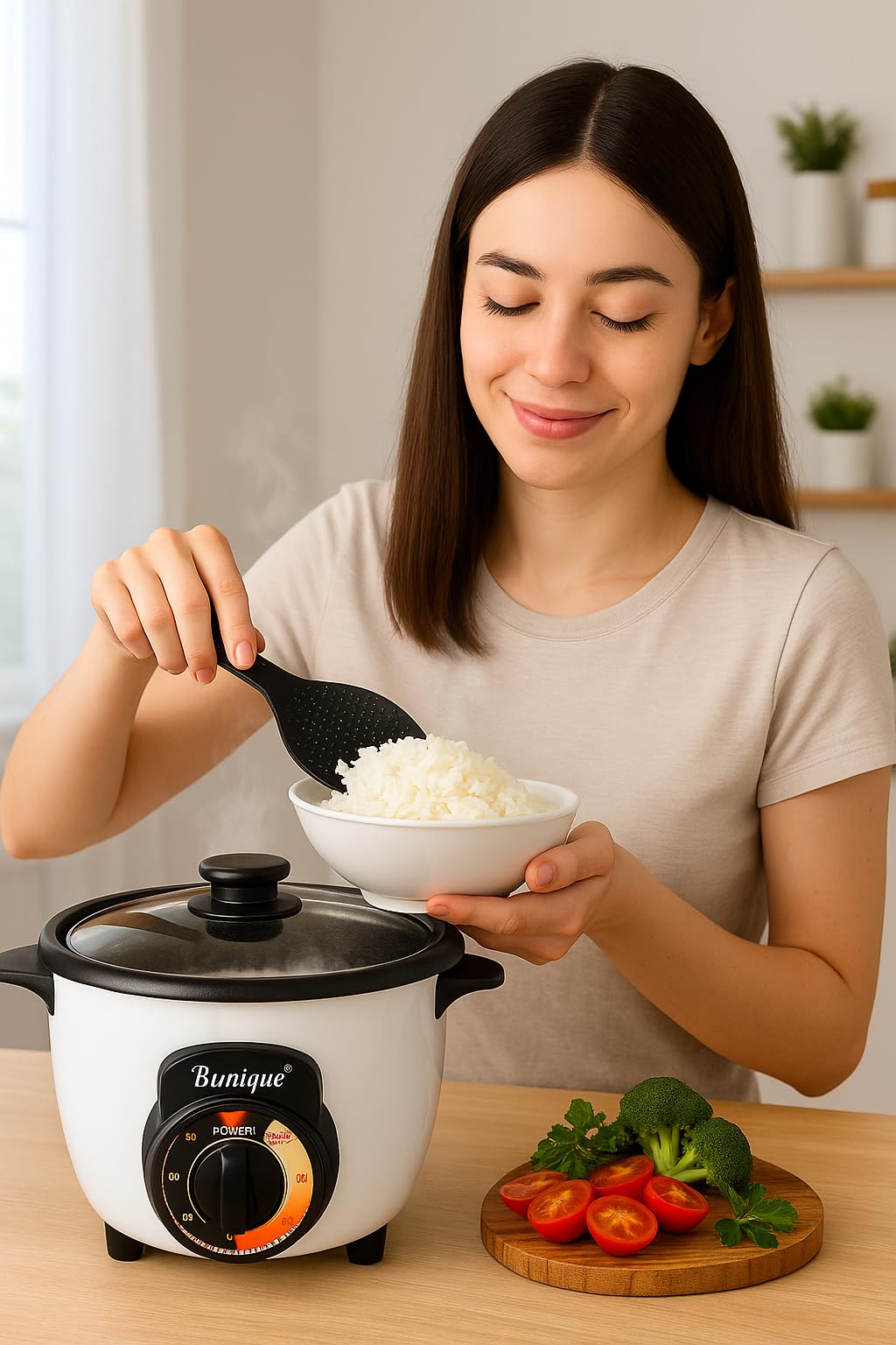 Persian Rice Cooker by B Unique | Non-Stick | Auto Keep Warm | 5/10/16 Cup Sizes (16 Cups)
