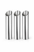 Cannoli Tubes Set of 3, Stainless Steel Cannoli Forms, Cream Horn Molds, Non-Stick Pastry Tubes for Baking Cannoli, Dessert, Puff Pastry & Appetizers