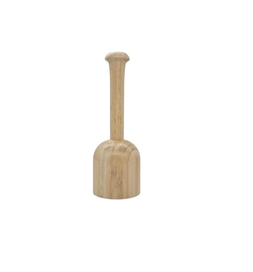 B Unique Durable Bamboo Dizi Smasher Tool | Multipurpose Crusher for Cooked Meat, Garlic, Ginger, and Herbs | Handmade Tool for Sustainable Cooking | Lightweight & Easy to Clean Design گوشتکوب دیزی